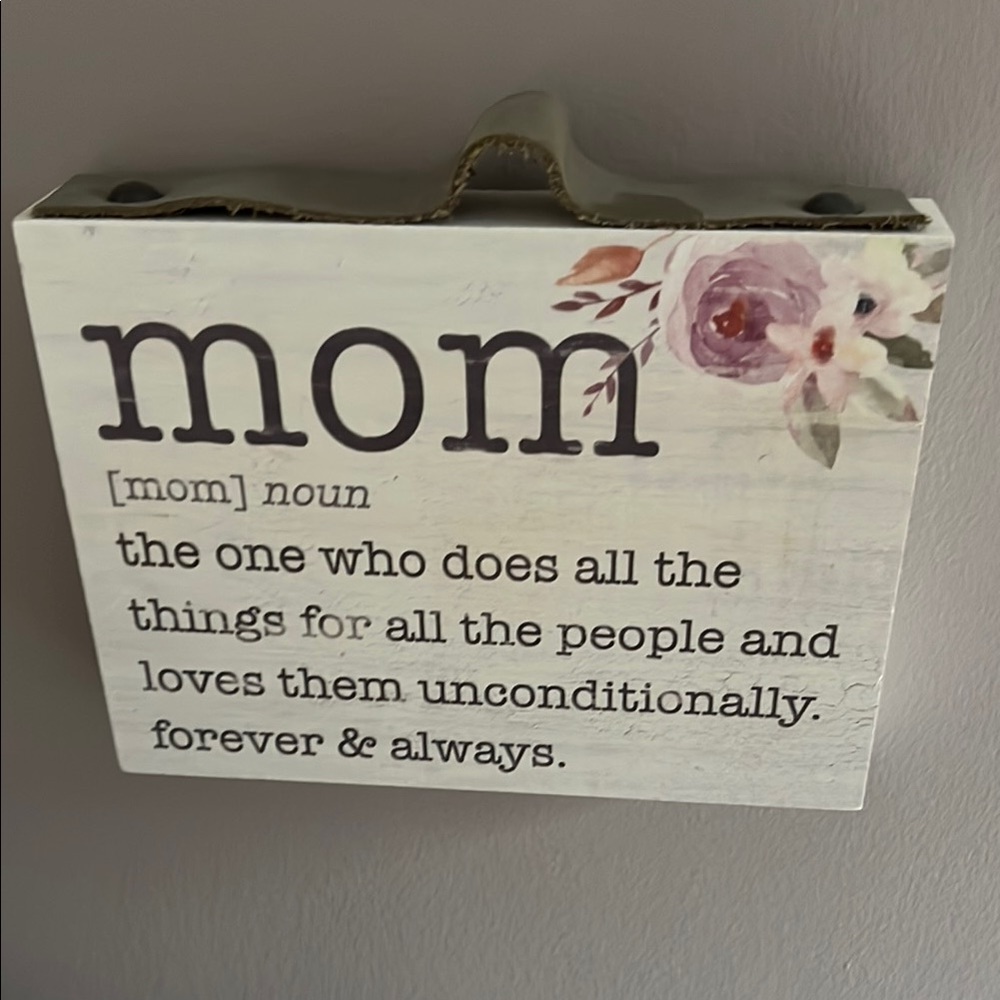 Marshalls Floral Mom Definition Wall Art